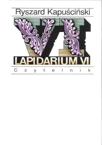 Okładka książki: Lapidarium VI