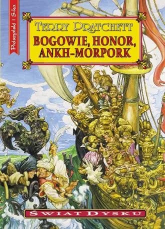 Okładka książki: Bogowie, honor, Ankh-Morpork