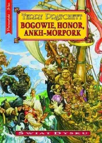Okładka książki: Bogowie, honor, Ankh-Morpork